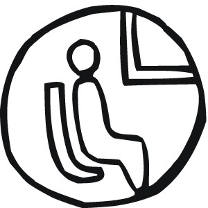 person in airplane seat